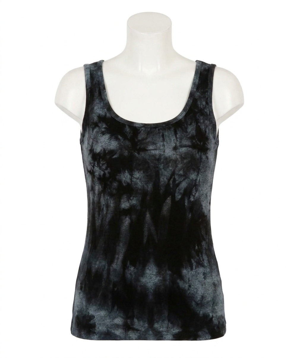 NEW FRENCH KYSS marble wash tank in storm